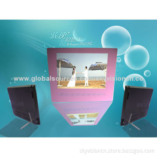 8-inch supper thin digital photo frame with touch button, auto copy/play HD video